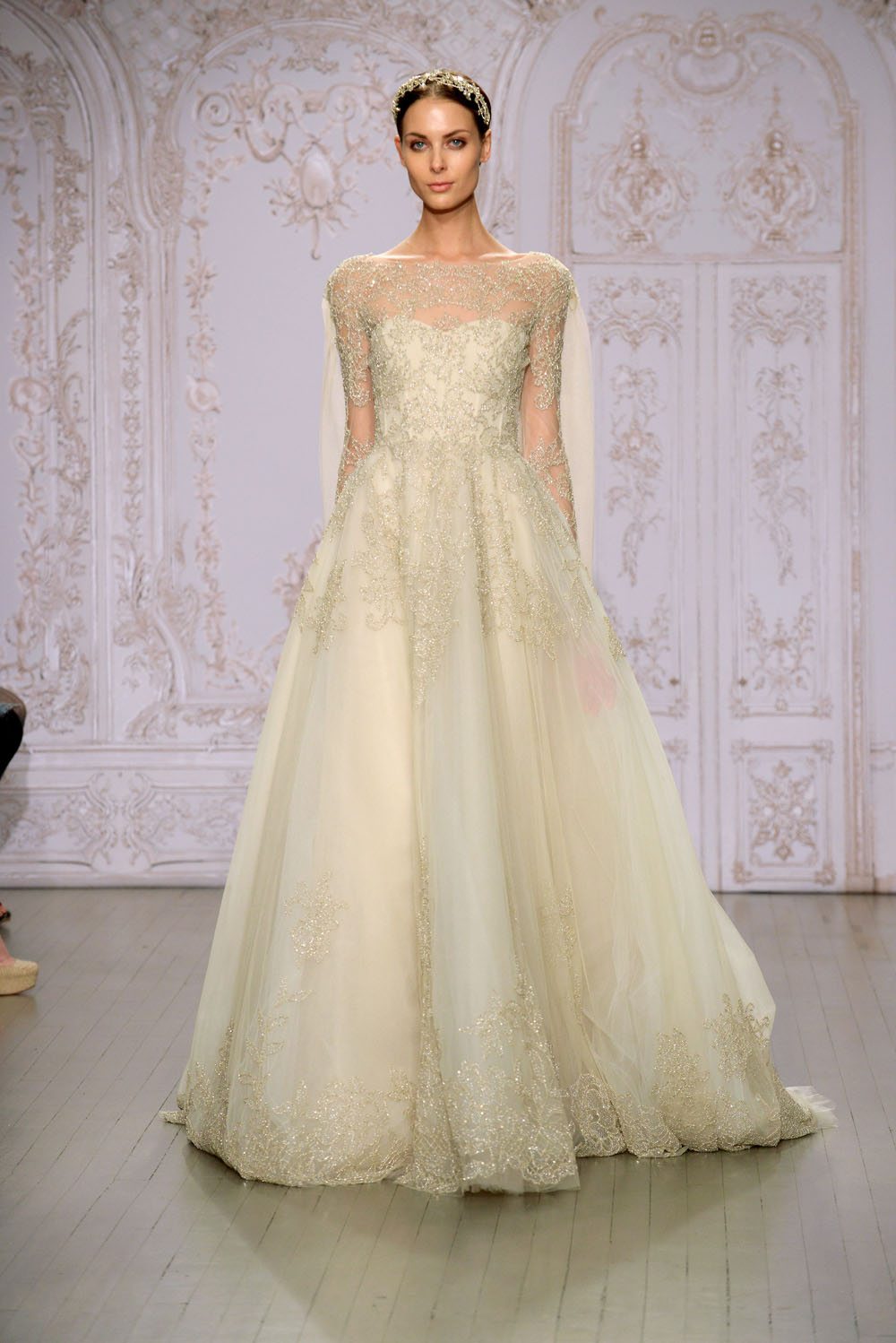 monique lhuillier gold wedding dress Fall 2015 Dresses monique lhuillier wedding dress