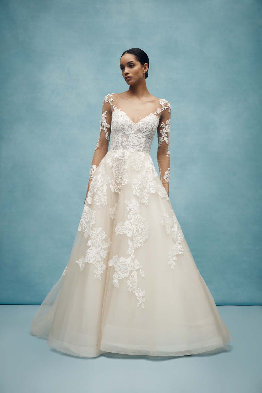 elegant wedding dresses 2020 Boho Chic Wedding Dress Satin With Pockets – Lisposa main image 0
