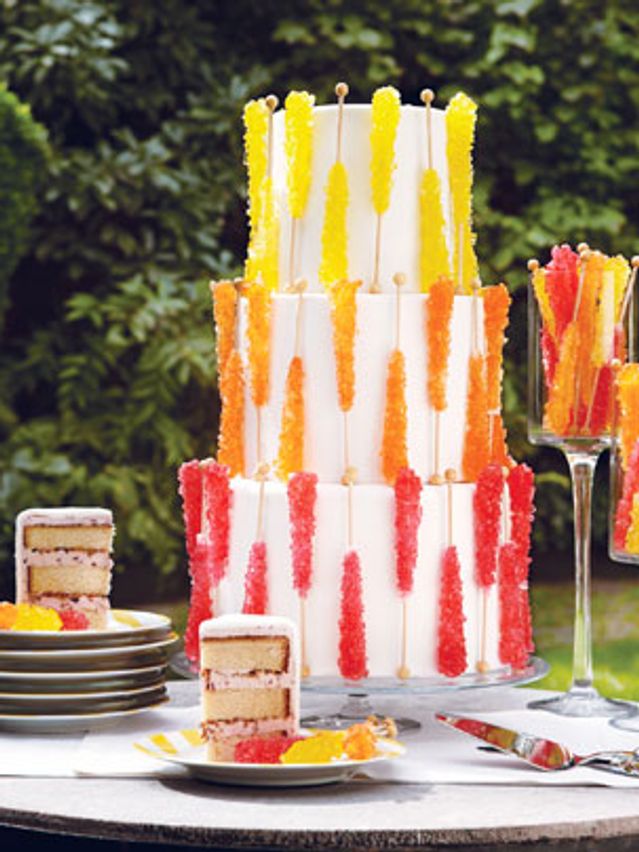 Fabulous Candy-Covered Wedding Cakes