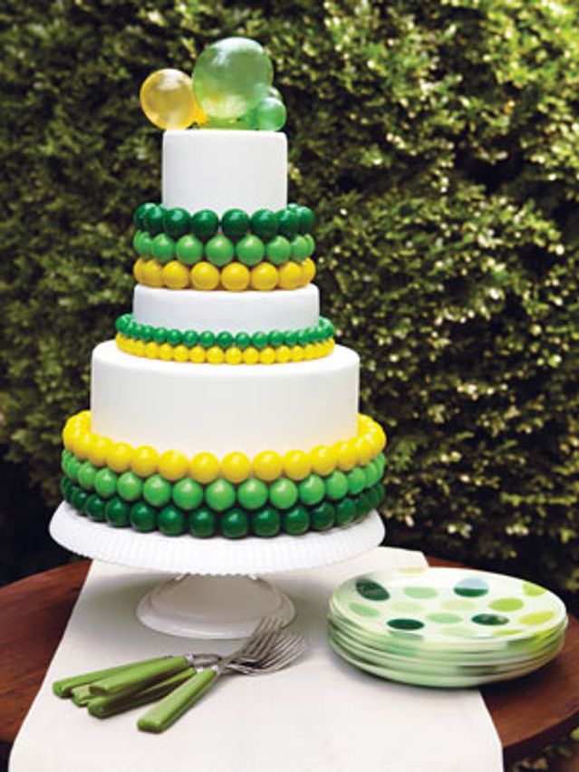 Fabulous Candy-Covered Wedding Cakes