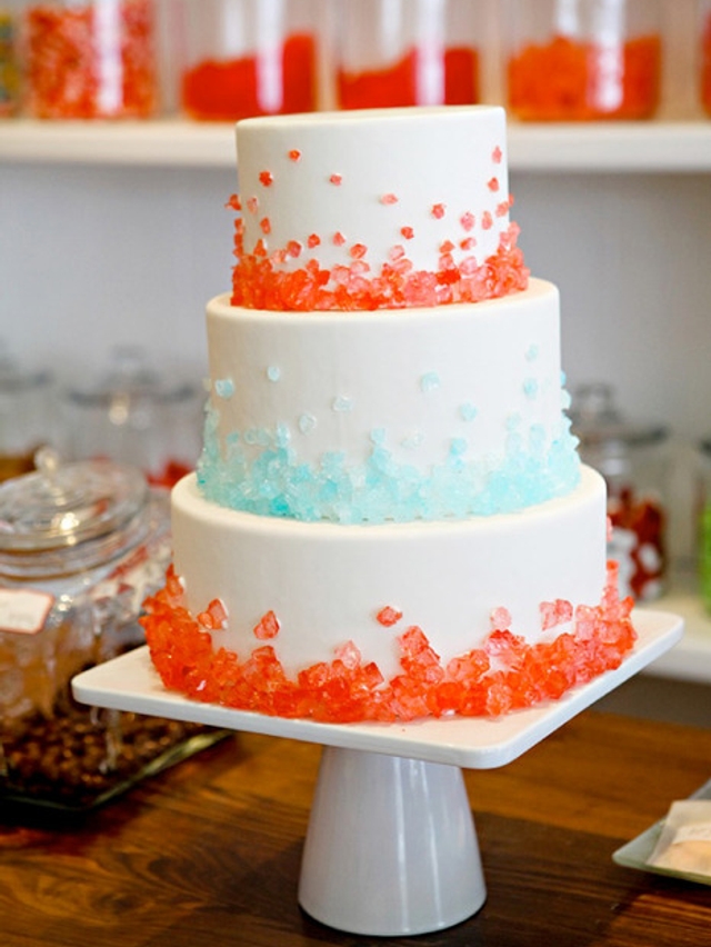 Fabulous Candy-Covered Wedding Cakes