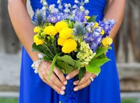 A Vibrant Blue Wedding in Whitby, Ontario