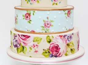 Hand-Painted Wedding Cakes