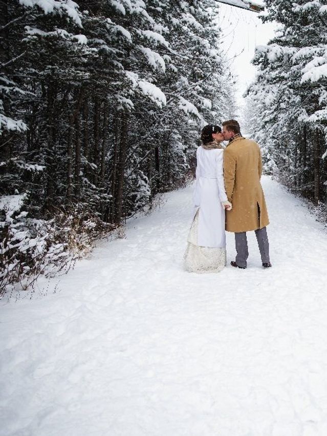 A Rustic, Winter Wedding in Canmore, Alberta