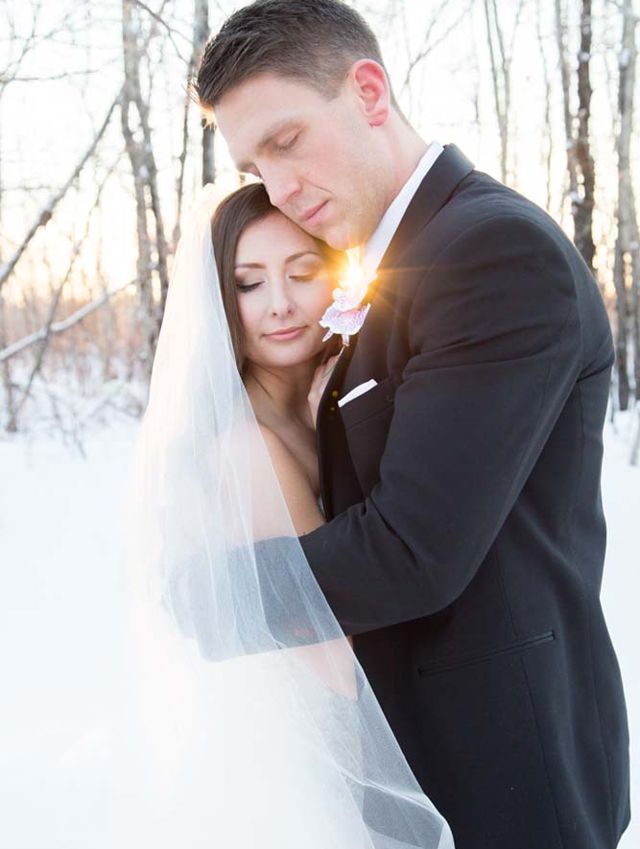 A Romantic Winter Wedding in Edmonton - Weddingbells