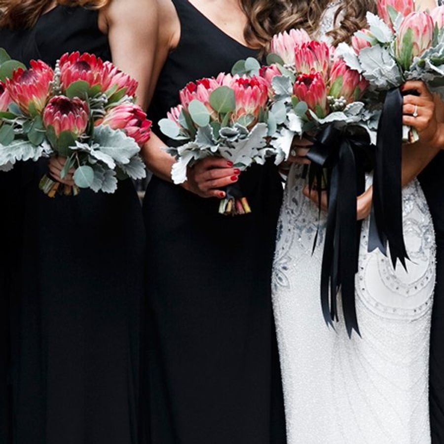 black bridesmaid dresses with red flowers Black Floral Jacquard Scallop Hem Midi Dress - All Dresses main image 1