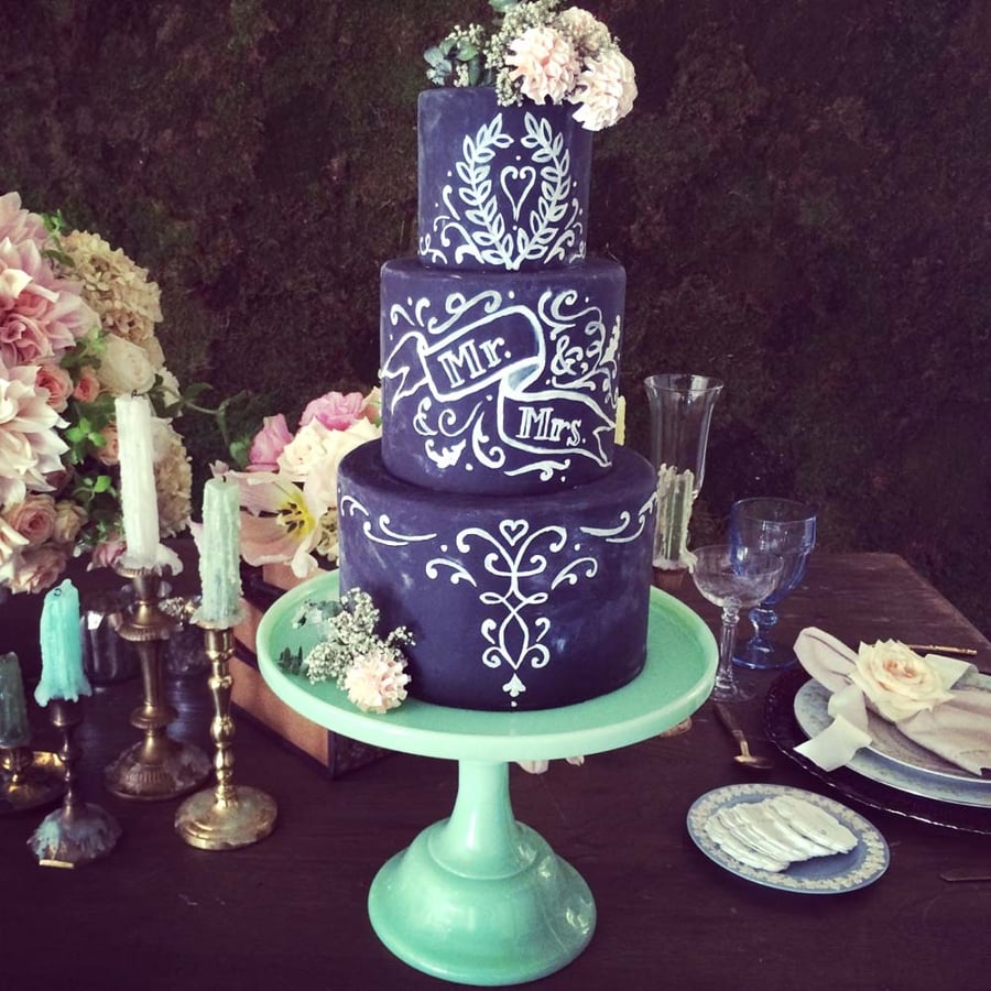 These Chalkboard Wedding Cakes Are About To Blow Your Mind