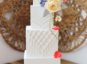 White Wedding Cakes That Are Anything But Traditional