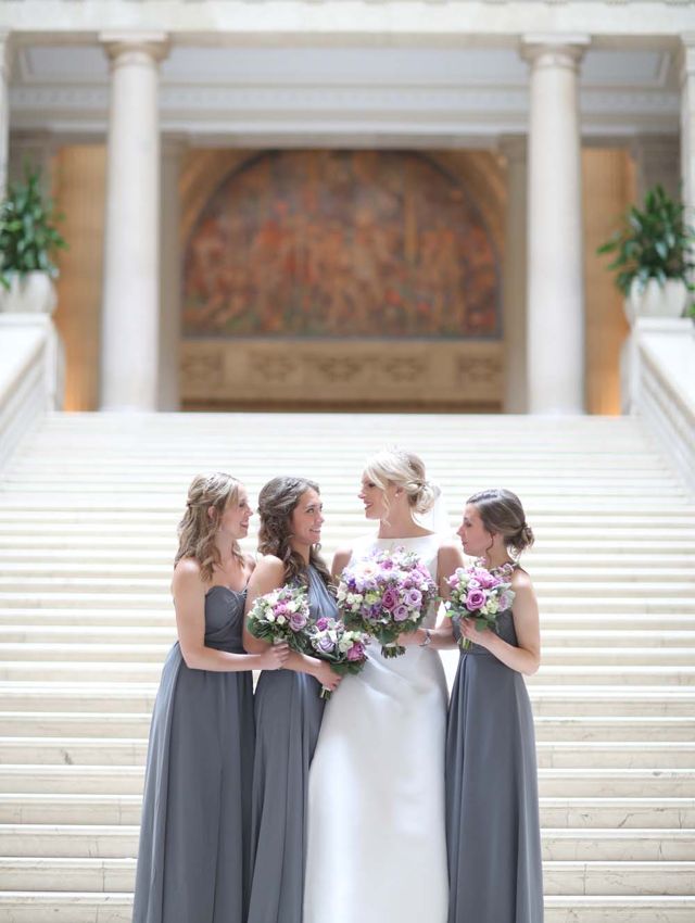 Violet grey outlet bridesmaid dress