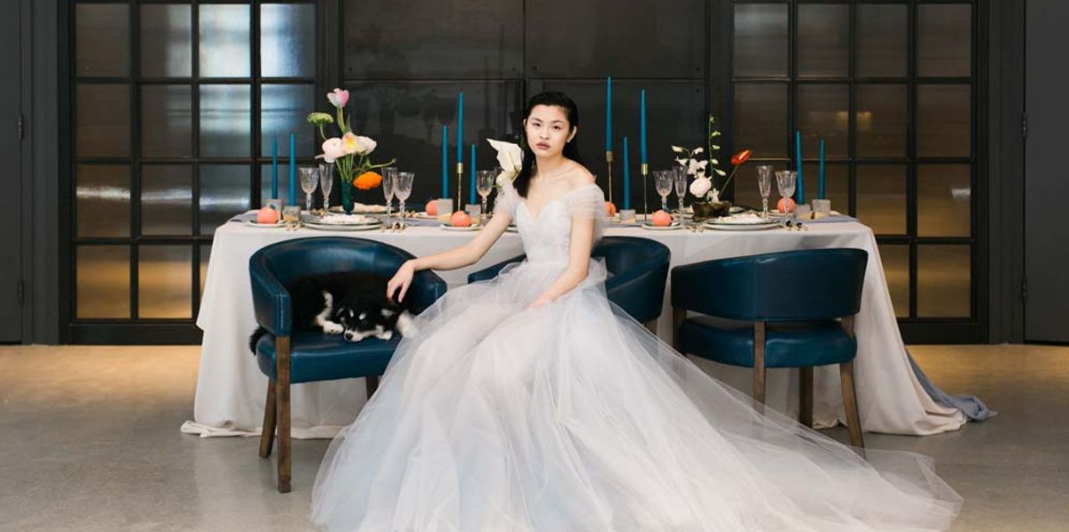 crazy rich asians blue dress Rachel Blue Tulle Formal Prom Dress