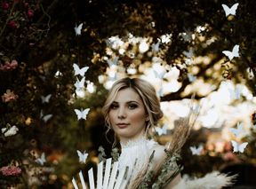 A Gorgeous Garden-Inspired, Butterfly-Filled Styled Shoot